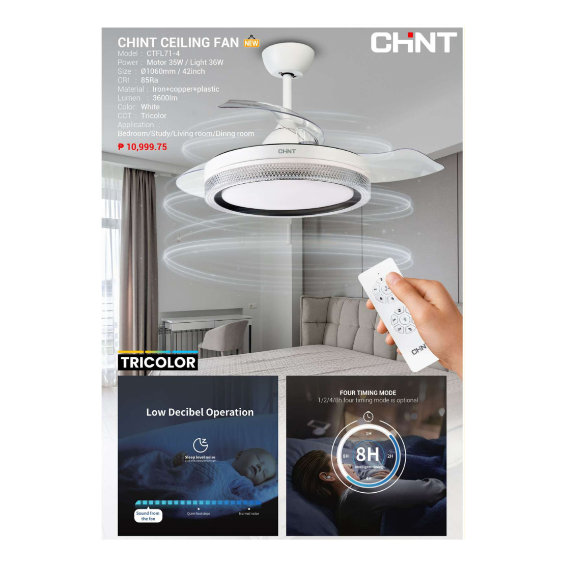 Fandeliers & Fan with Remote