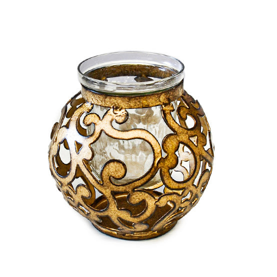 Blanca Candle Holder Brass