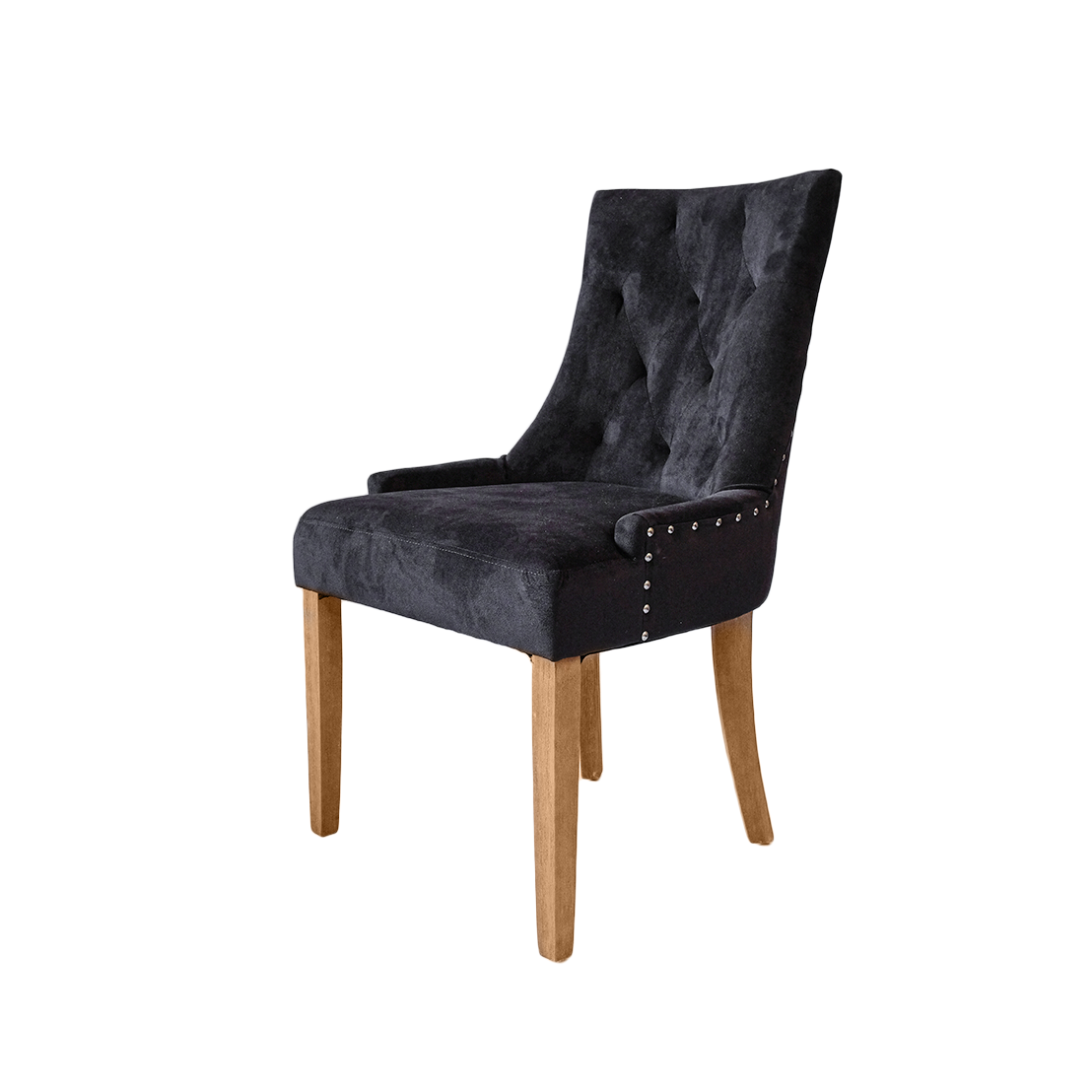 Blommart chair (BLACK W/ WOOD LEGS)