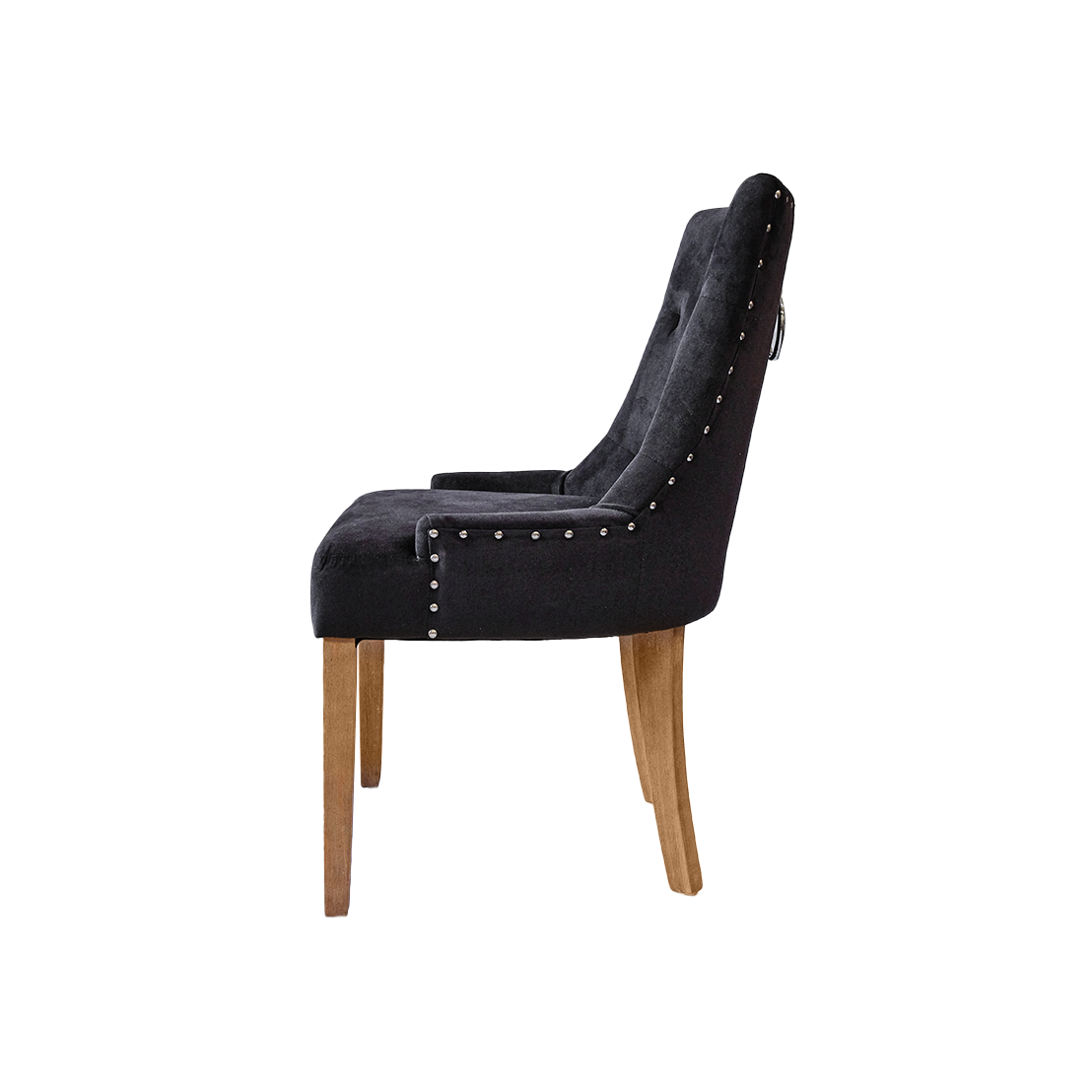 Blommart chair (BLACK W/ WOOD LEGS)