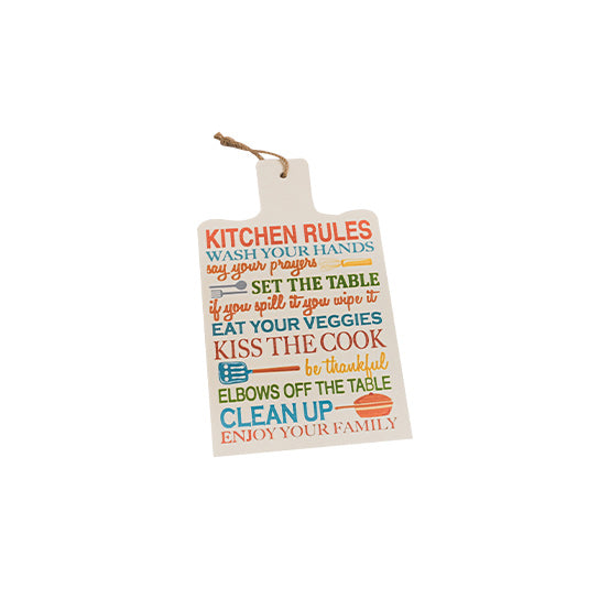 Chopping Board Kitchen Rule