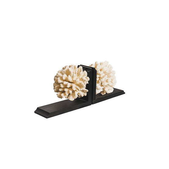 Coral Bookend Wood Metal