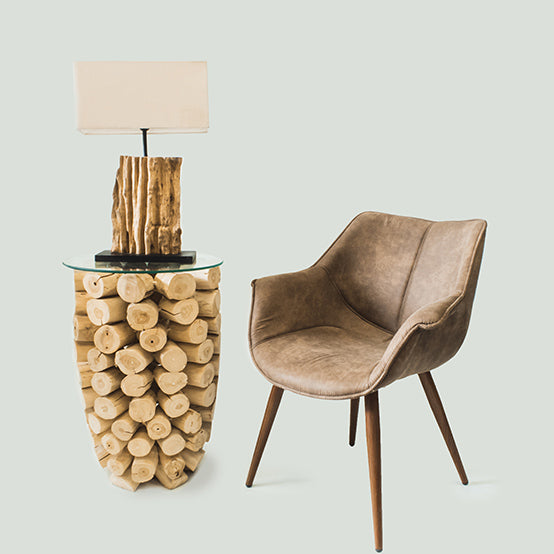 Candor Wooden Table Lamp