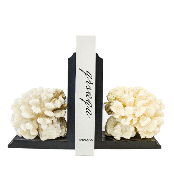 Coral Bookend Wood Metal