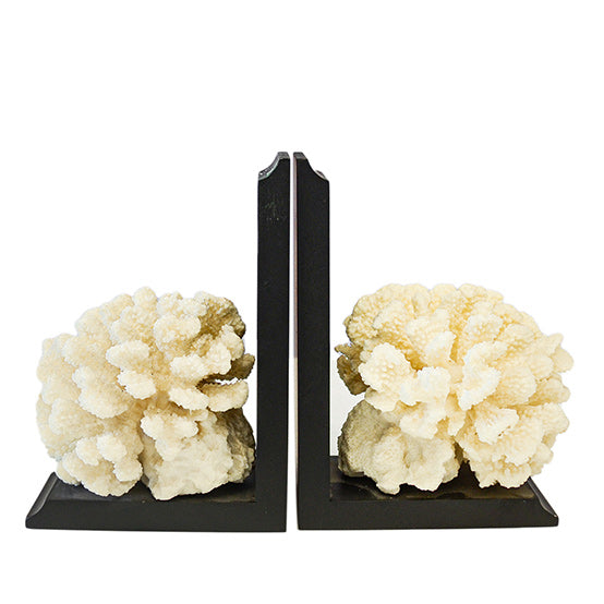 Coral Bookend Wood Metal