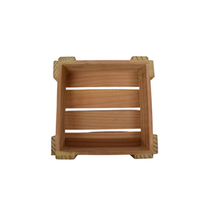 Deluca Wooden Crate Square 17X17Cm Small