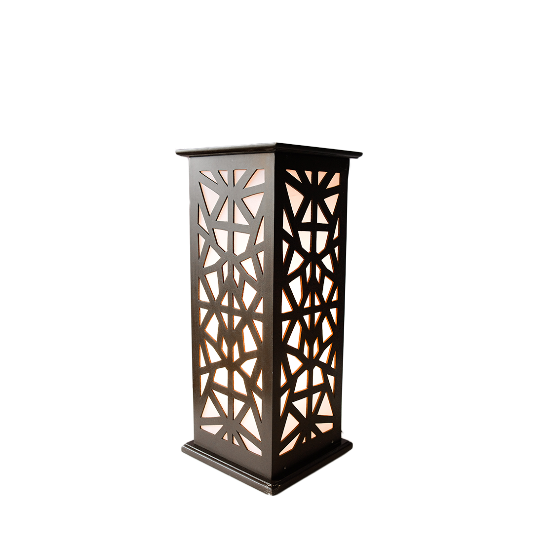 Emily Matrix 2Ft Stand Lamp - Brown