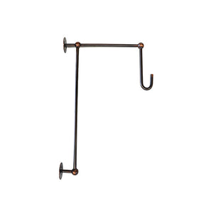 Metal Wall Bracket Slim With Hook Black Big Urban Lifestyle