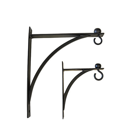 Wall Bracket With Hook Black