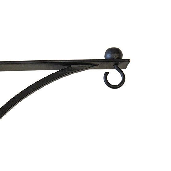 Wall Bracket With Hook Black