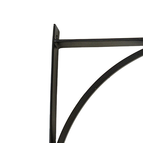 Wall Bracket With Hook Black
