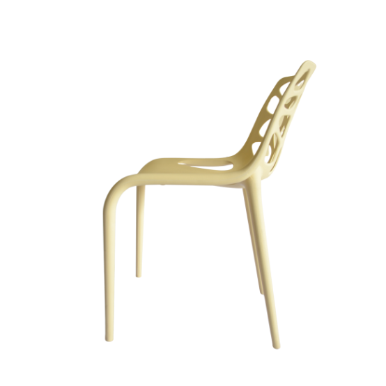 Jenny Plastic Outdoor Chair - Yellow