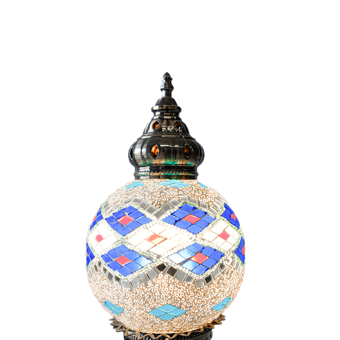 Jordan Round Glass Moroccan Table Lamp