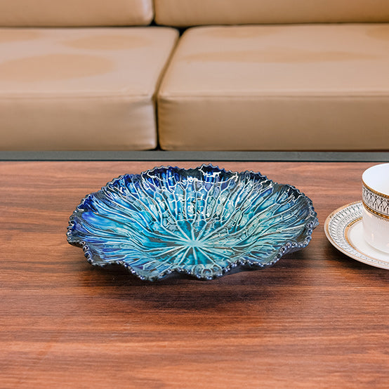 Lotus Plate Blue