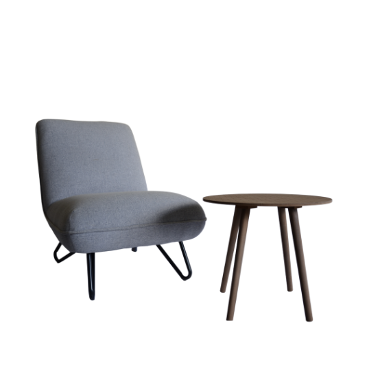 Megan - Coffee Table Set Grey Fabric