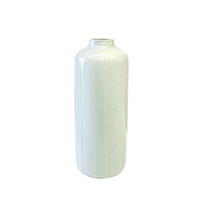 Monte Vase Ceramic Light Brown Stripes Urban Lifestyle