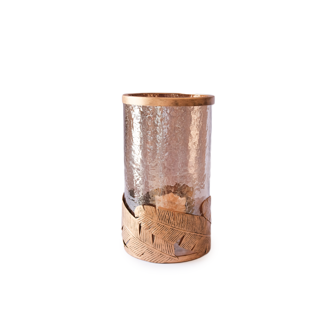 Palm Leaf Candle Holder /Iron