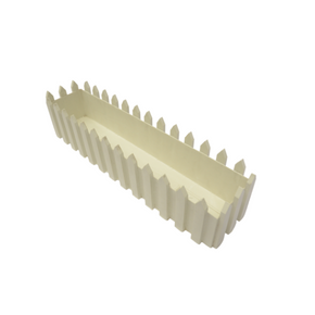 Planter Fence Rectangle White Urban Lifestyle