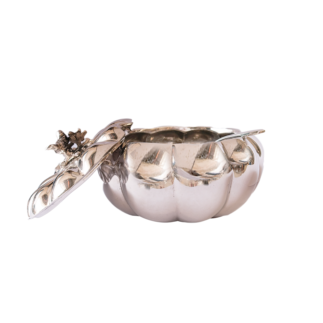 Pumpkin Candy Holder-Silver