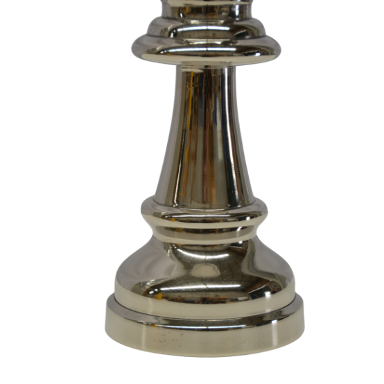 Queen Chess Metal Home Decor Silver Medium