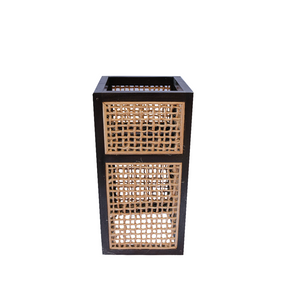 Weave Solid Planters Solid Mahogany Frame, Weave in Abaca Rope Urban Lifestyle