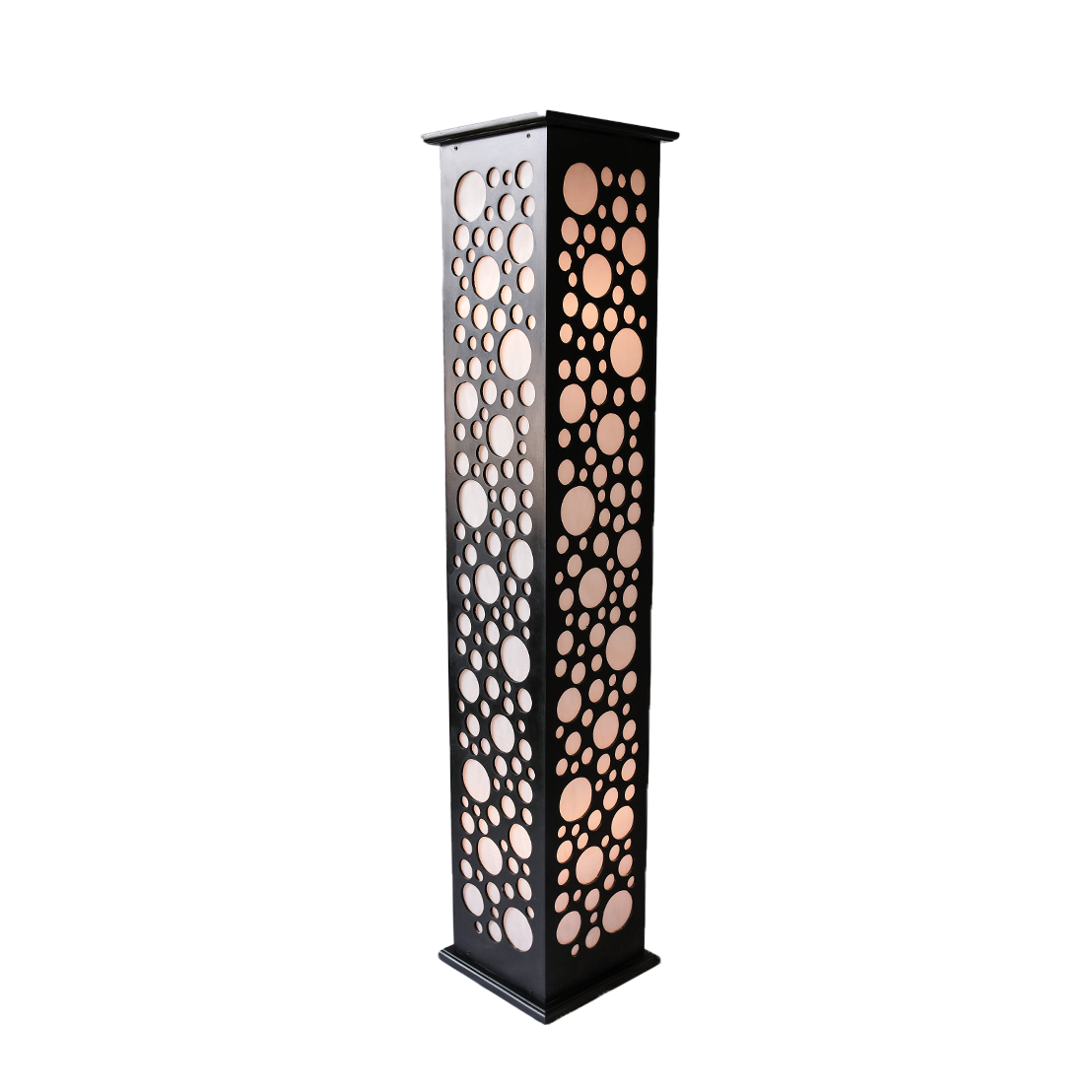 Emily Bubble 4Ft Stand Lamp - Black