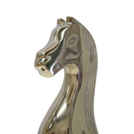 Horse Chess Home Decor Silver Medium