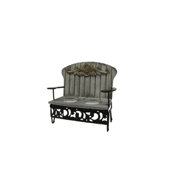 Metal 2 Seater Candle Holder