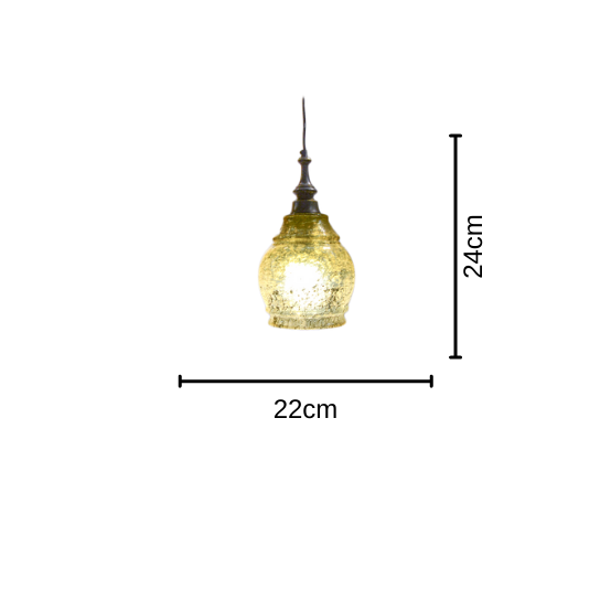 Aurora Pendant Hanging Light (Rustic Lemon)