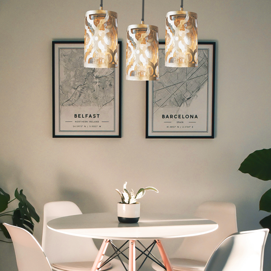 Antique gold 2025 pendant light