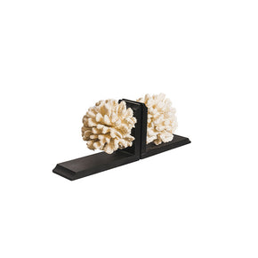 Coral Bookend Wood Metal Urban Lifestyle