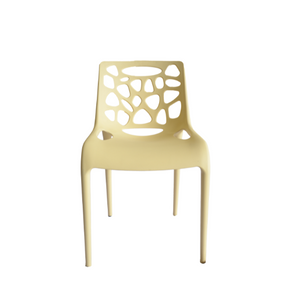 Jenny Plastic Outdoor Chair - Yellow Urban Lifestyle